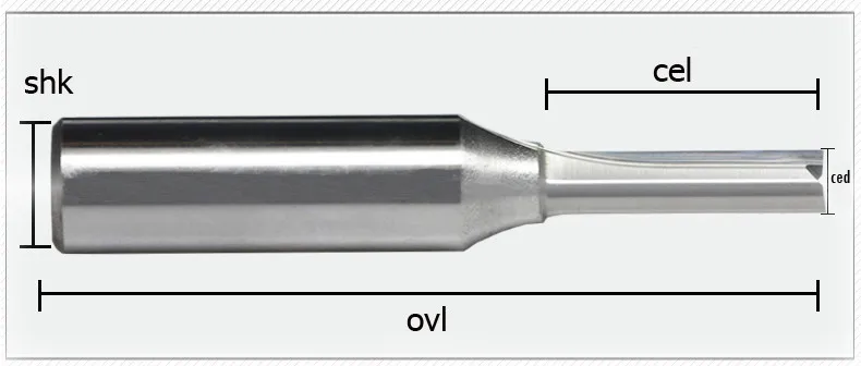 1 шт. 2ZD 1/2*6*25 прямой обоюдоострый прямой сплав Фрезерный резак Деревообработка ЧПУ гравировальный станок резак щелевой 1/2 хвостовик