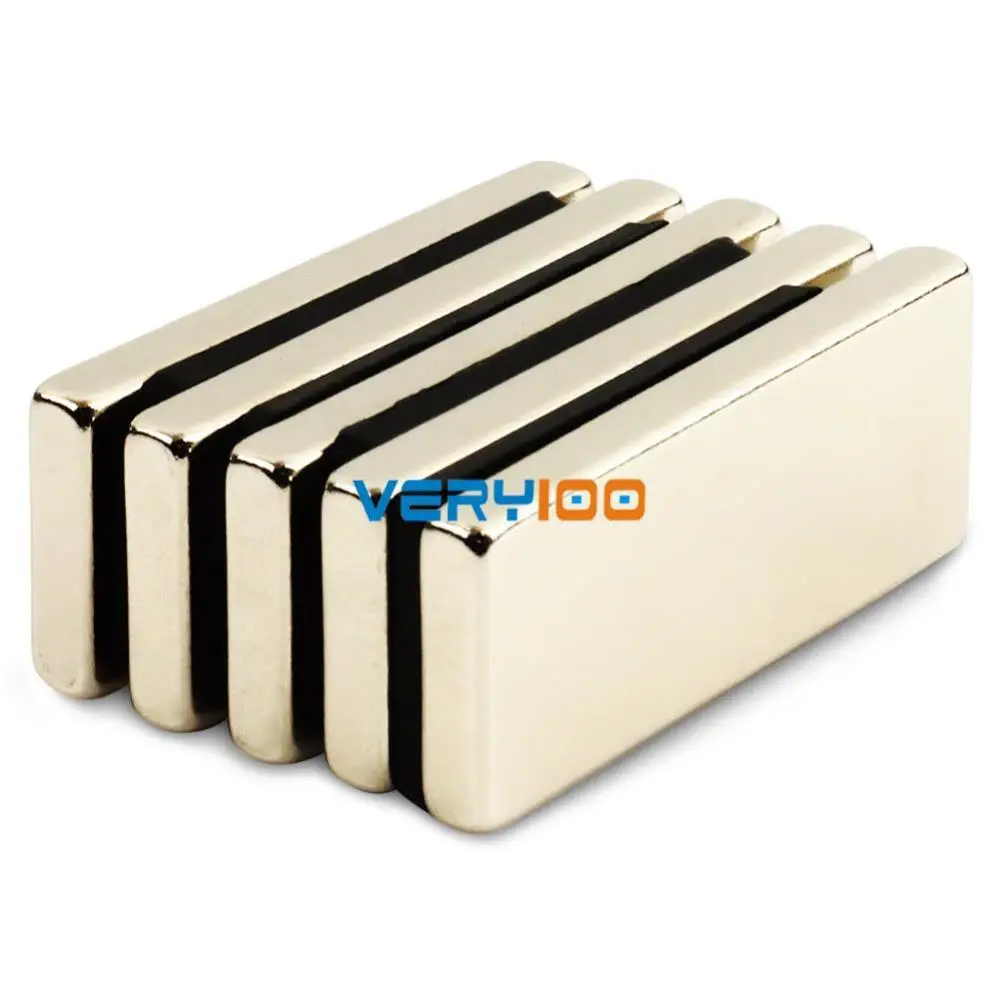 ОМО Magnetics 5 шт. N50 супер сильный Блок кубовидной неодимовые магниты 50x20x5 мм редкоземельных Бесплатная доставка