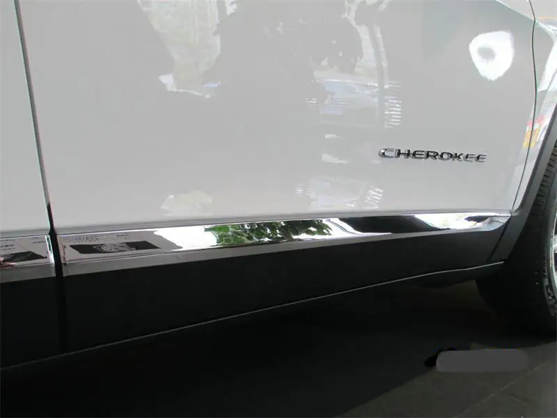 Для Jeep Cherokee Limited ABS Хромированная Боковая дверь тела литье под давлением отделка