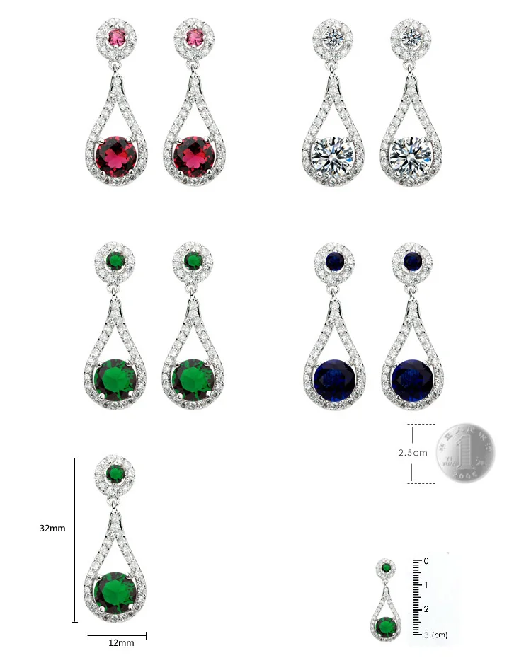 Moonso-Four-colors-925-Sterling-Silver-earrings-zircon-brincos-dangle-big-drop-Earring-for-women-Jewelry
