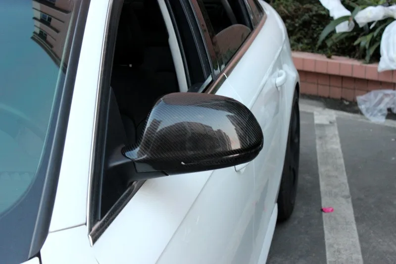 Крышки заднего зеркала из углеродного волокна для Audi A4 B8 LHD 2008-2009 A5 2007-2009