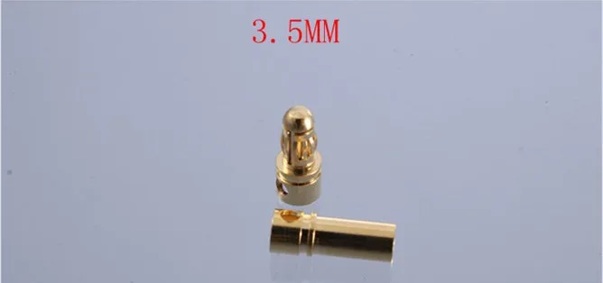 100pair Banana Plug 2mm 3mm 3.5mm 4mm Bullet Female Male Connectors 5mm 5.5mm 6mm 6.5mm 8mm Gold Plated Copper RC Parts Head