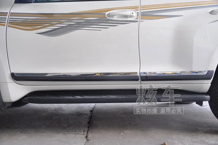 Для Toyota Prado FJ150 2010-2013 украшение автомобиля Боковая дверь линия отделка кузова литье под давлением отделка