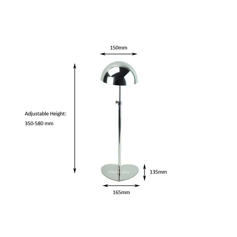 Металлическая шляпа Дисплей Стенд Зеркало польский шляпа дисплей стойка шляпа держатель крышка Дисплей HH002-Mirror