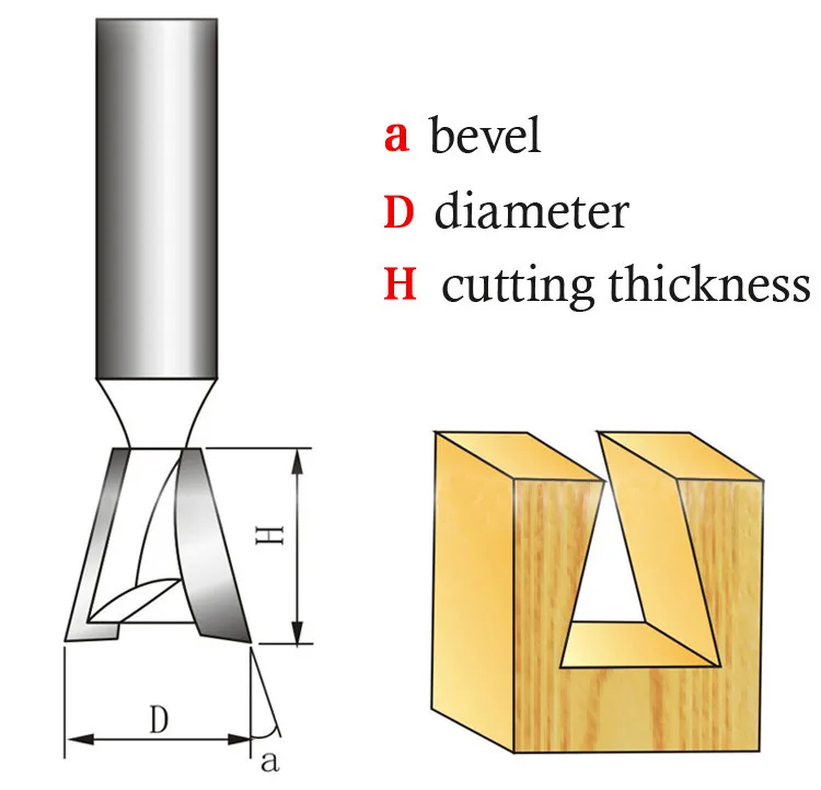 1 шт. деревообрабатывающий резак ласточкин хвост * 1-1/4 1/2 фреза ЧПУ гравировальный инструмент Гонг резак 1/2 хвостовик