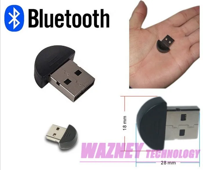 200 шт. Наименьший USB 2,0 Mini Bluetooth V2.0 EDR Dongle адаптер для ПК или ноутбука новые обновления Поддержка WIN10