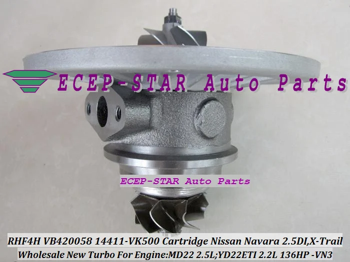 RHF4H VN3 VB420058 14411-VK500 Turbo CHRA Cartridge Turbocharger Core For NISSAN Navara 2.5DI X-Trail MD22 2.5L YD22ETI 2.2L 136HP (3)