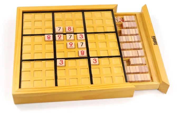 Классическая Детская/взрослая деревянная логическая игра Sudoku, головоломка с цифрами, деревянные детские Обучающие Классические головоломки Sudoku, игрушки