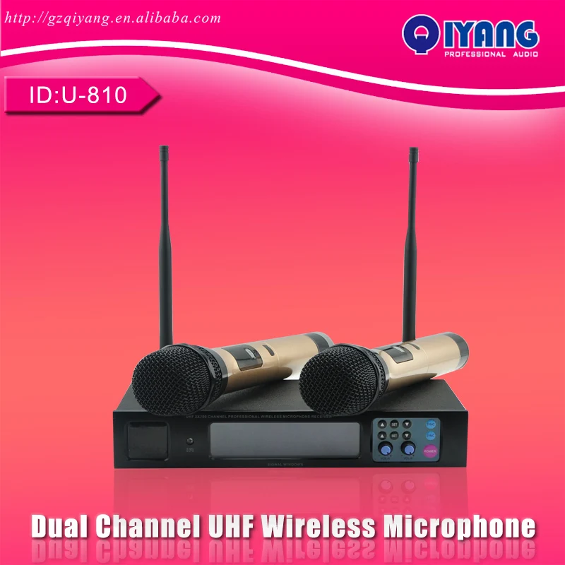 U-810 UHF Wireless Microphone System automatic inf...