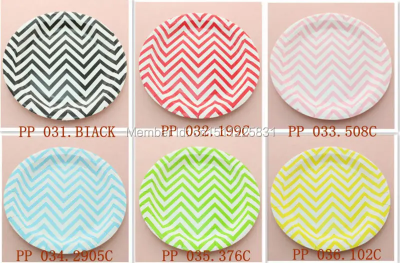 06 Round Chevron Paper Plate