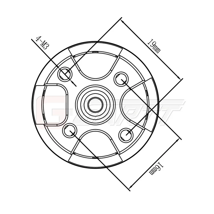 Gartt 2 шт CW и 2 шт CCW ML2212S 920KV 230 Вт Мотор Квадрокоптер F450 X525 RC мультироторный Дрон