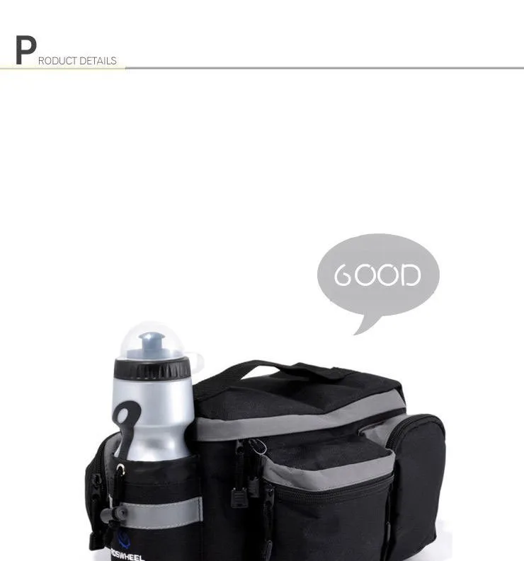 Top ROSWHEEL Carbon Fiber Leather Saddle Bag Waterproof  Accessories Rear RainCover Bag Volume 10-25L Bicycle Bike Cycling Bag 19