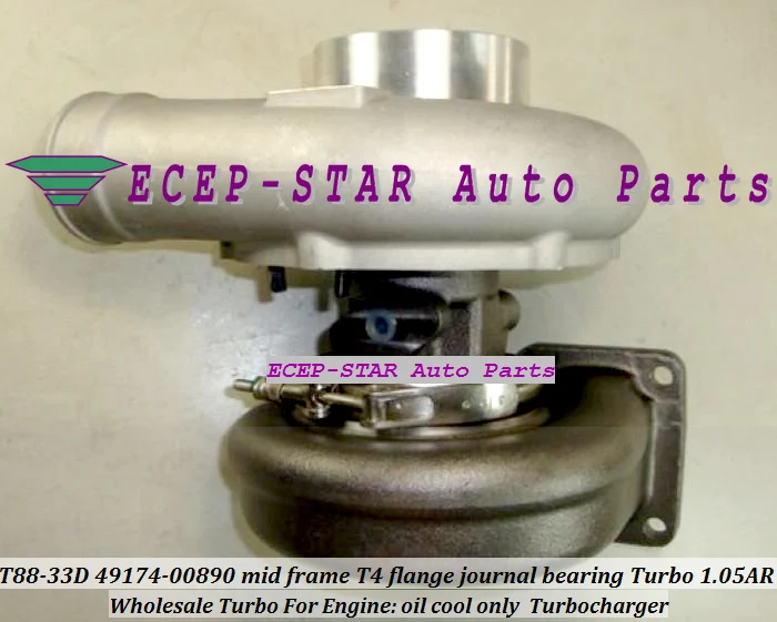 Wholesale T88-33D 49174-00890 mid frame T4 flange journal bearing Turbo Turbocharger 1.05AR oil cool only (3)
