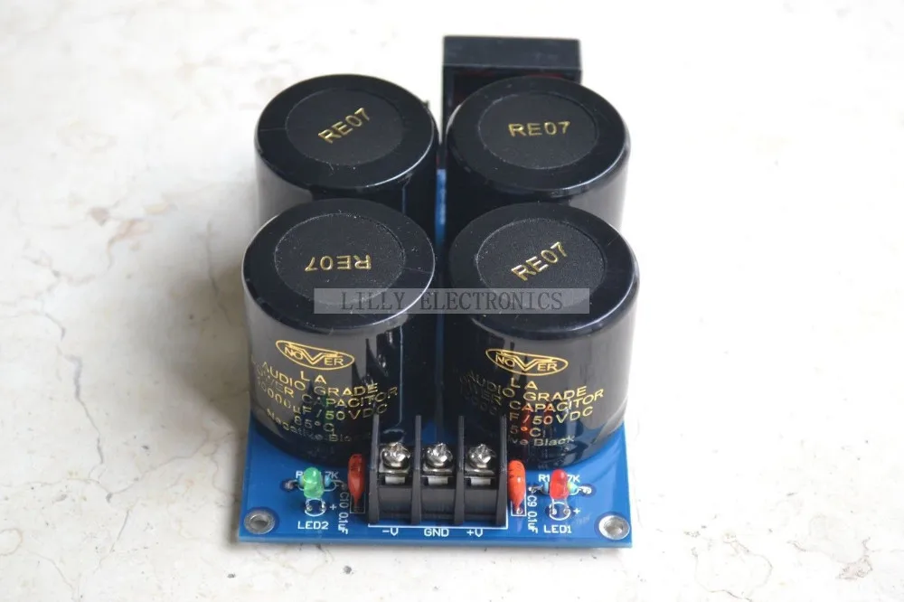 Плата усилителя мощности LM3886TF+ 2х выпрямительный фильтр Boad 60 Вт