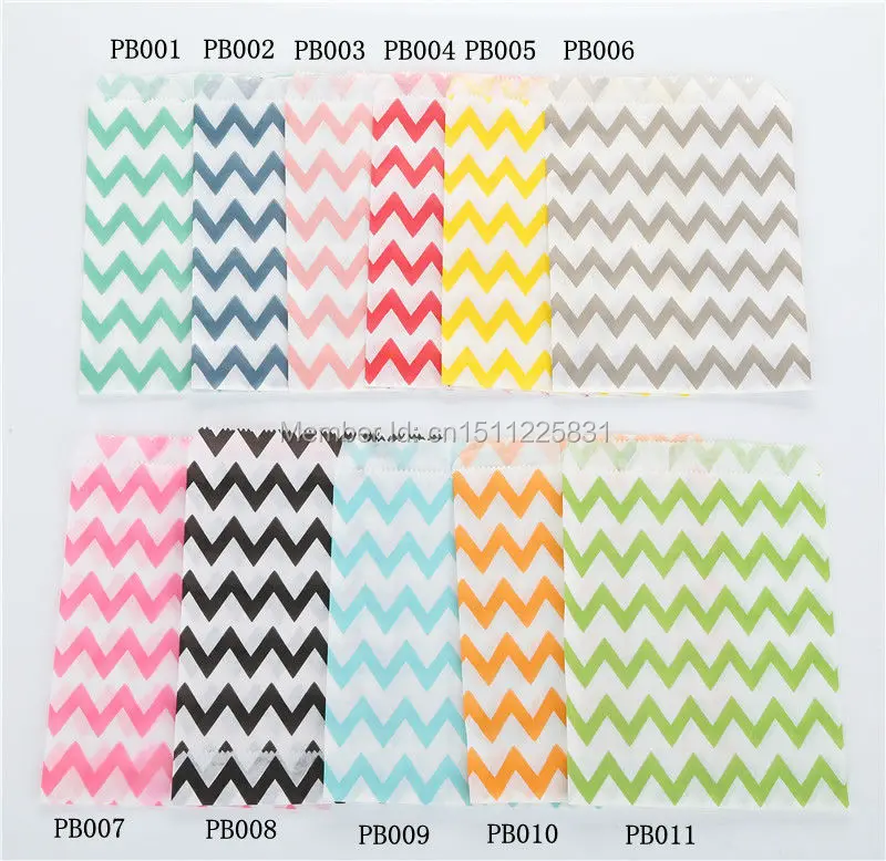 01 colors chevron paper bags