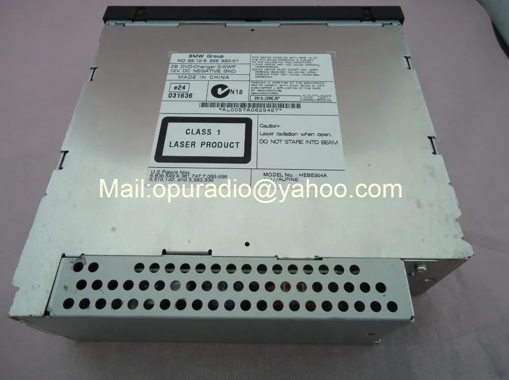 Best Oiginal brand new Alpine 6 DVD changer optical fiber HEBE904A MOST for BMNW Group NO.65.12-9 X5 X6 7 series car audio systems 2