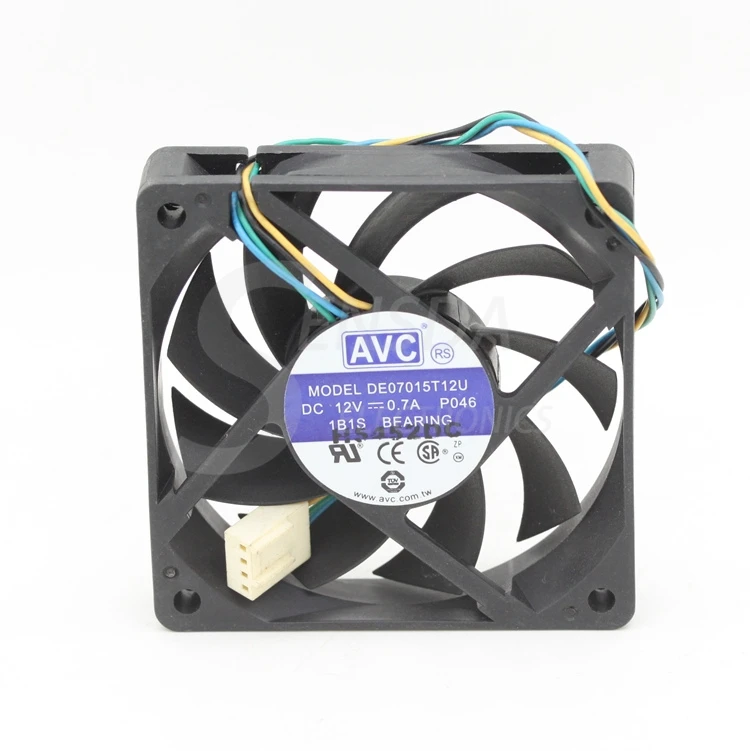 Для AVC 7015 DE07015T12U 12 В 0.7A 4 провода ШИМ Вентилятор охлаждения процессора компьютера Вентилятор охлаждения