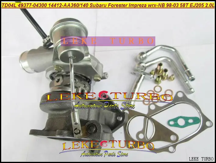 TD04L TD04HL-13T 49377-04300 14412-AA360 14412-AA140 Turbo Turbocharger For SUBARU Forester Impreza WRX-NB 98-03 58T EJ205 2.0L (3)