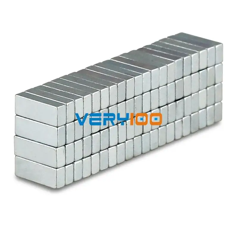 100 шт блок сильного магнита 8 мм x 3 мм x 2 мм редкоземельные Неодим N35