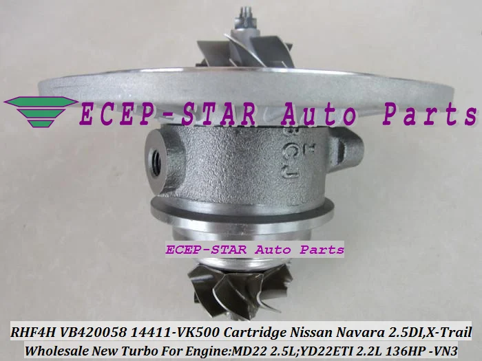 RHF4H VN3 VB420058 14411-VK500 Turbo CHRA Cartridge Turbocharger Core For NISSAN Navara 2.5DI X-Trail MD22 2.5L YD22ETI 2.2L 136HP (6)
