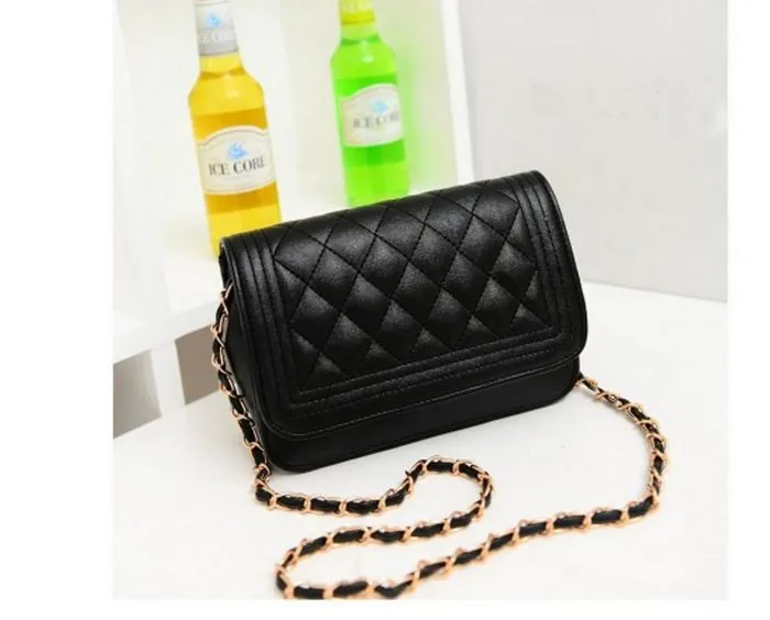 Вечерняя сумка, черная сумка, женская кожаная сумка на цепочке, сумка на плечо, женская сумка-мессенджер, модные клатчи, SD50-221