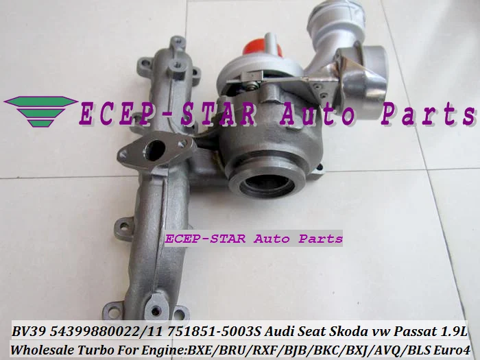 BV39 54399880022 54399700011 751851-5003S TURBO TURBINE Turbocharger For Audi Seat Skoda VW Passat BJB BXE 1.9L 105HP (1)