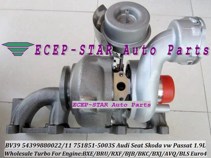 BV39 54399880022 54399700011 751851-5003S TURBO TURBINE Turbocharger For Audi Seat Skoda VW Passat BJB BXE 1.9L 105HP (3)