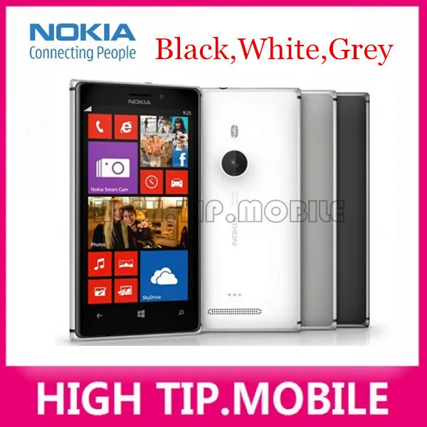 Original Unlocked Nokia Lumia 925 Mobile Phone Windows Touch screen 4.5 inch 8.7MP WIFI GPS 16GB refurbished Freeshipping iphone x refurbished