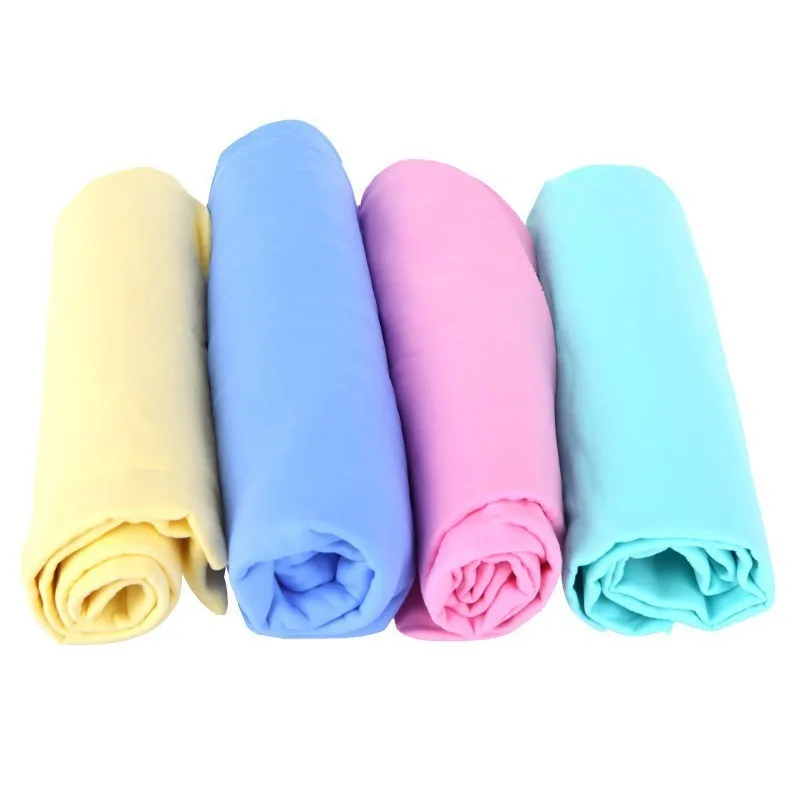 43*32*0,2 см супер абсорбционное полотенце из микрофибры для ухода за автомобилем, полотенце для мытья автомобиля, чистящее полотенце PEVA, синтетическое замшевое полотенце для автомобиля