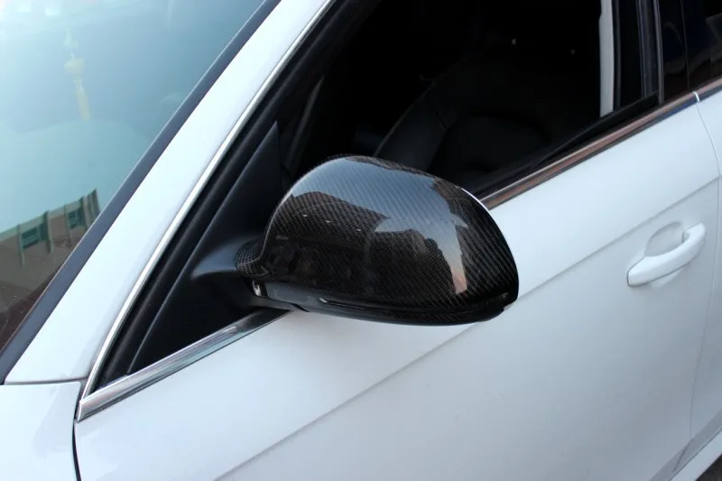 Крышки заднего зеркала из углеродного волокна для Audi A4 B8 LHD 2008-2009 A5 2007-2009