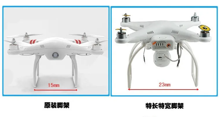 Tall Landing Gear For DJI Phantom 1 2 Vision Wide And High Ground Clearance Dropship Tall Landing Gear For DJI Phantom 1 2 Vision Wide And High Ground Clearance Dropship