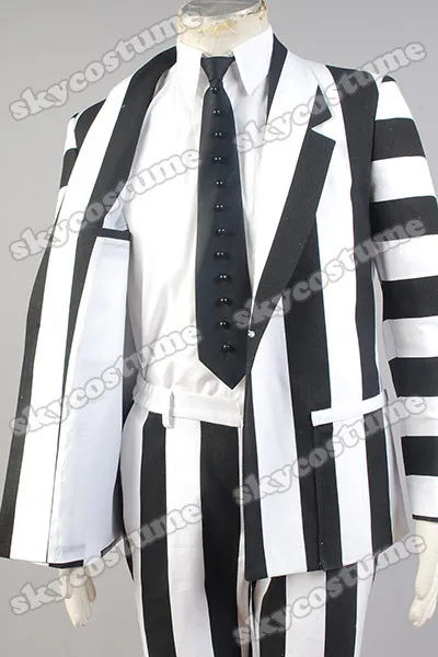 Хэллоуин Beetlejuice взрослых мужчин нарядный костюм фильм косплей костюм на заказ для мужчин