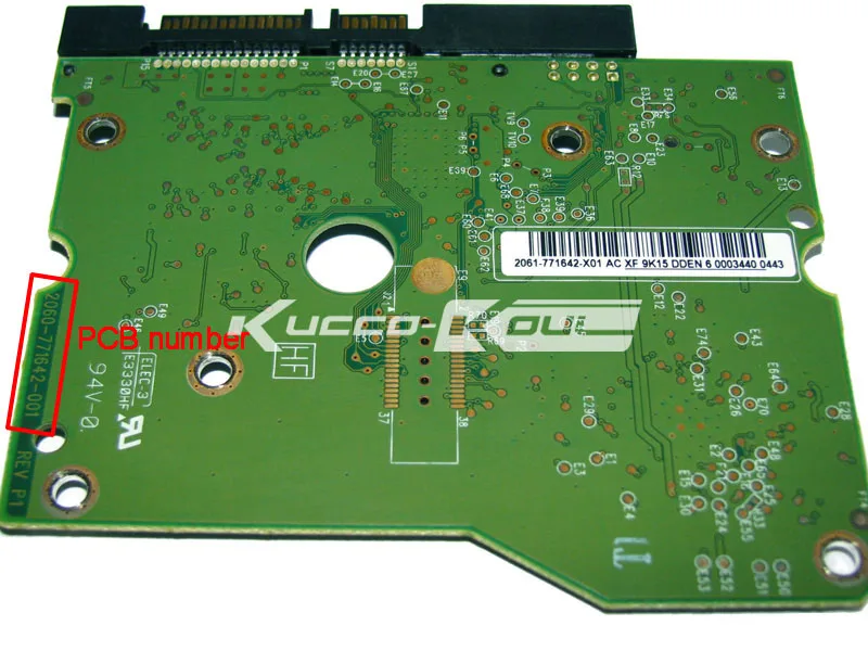 Материнская плата для HDD PCB 2060-771642-001 REV P1 для жесткого диска WD 3,5 SATA без чипа для восстановления данных