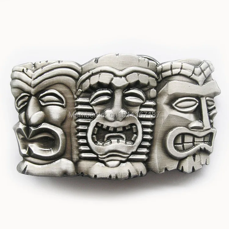 Details about Three Tribal Tiki Tikki Masks Hawaii Western Metal Belt Buckle Details about Three Tribal Tiki Tikki Masks Hawaii Western Metal Belt Buckle