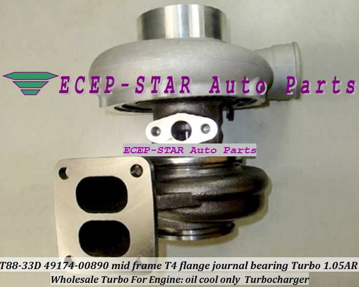 Wholesale T88-33D 49174-00890 mid frame T4 flange journal bearing Turbo Turbocharger 1.05AR oil cool only (2)
