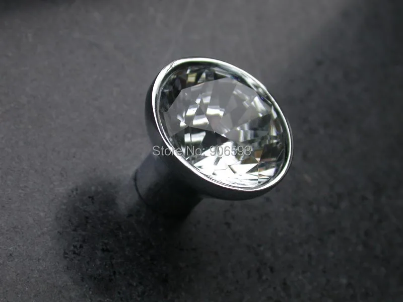 35 шт./партия Бесплатная доставка Clear 30 мм Diamond Crystal ручки
