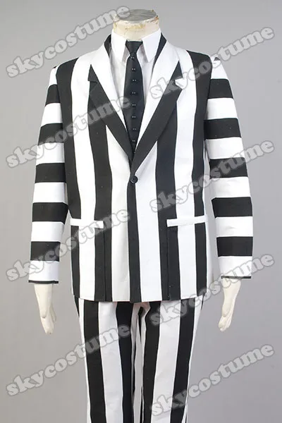 Хэллоуин Beetlejuice взрослых мужчин нарядный костюм фильм косплей костюм на заказ для мужчин