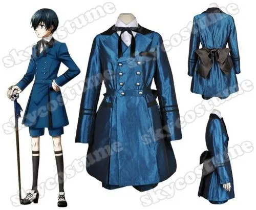 Black Butler II 2 Косплэй костюм Ciel Phantomhive Хэллоуин Косплэй костюм