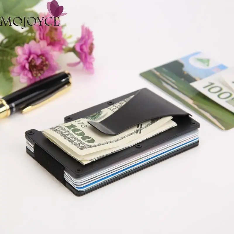 

Ultra-thin Metal Business ID Credit Card Clips Wallet Money Clip Cash Clamp Holder Bag Case Bolsas Feminina Mujer 2019 New