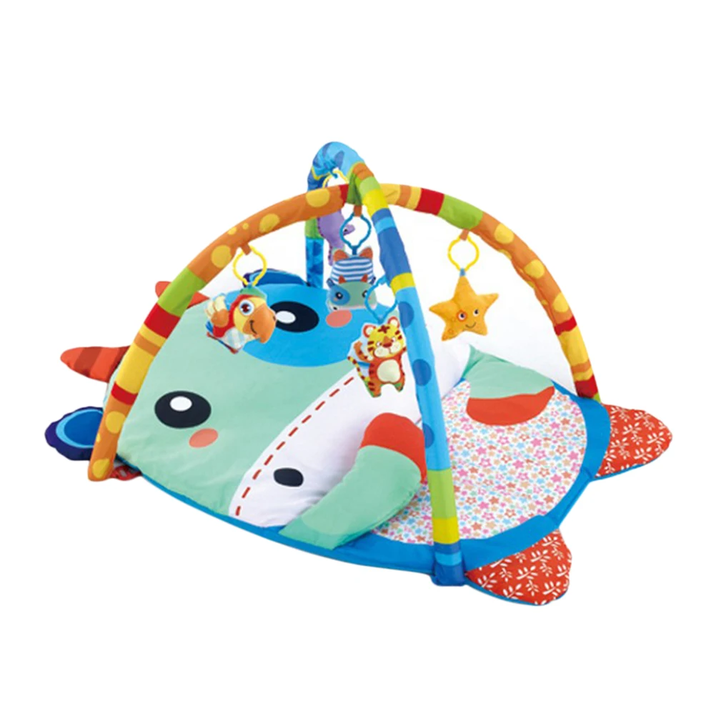 

1pc Baby Fitness Frame Cow Pattern Cartoon Newborn Gym Soft Educational Playmat Fitness Rack Crawling Mat Activity Toy