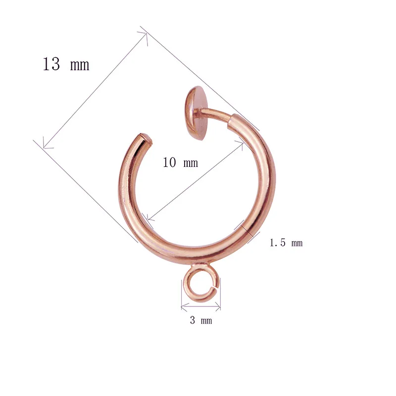 

DIY Jewelry Accessories Spring Clip-on Invisible Clip-on wu er dong Clip-on Fake Earrings Ear Cuff Elegant Wholesale