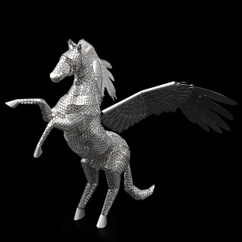 Металлическая головоломка 3D Металлическая Модель Набор DIY сборочный обучающий игрушка украшения праздничный подарок Pegasus металлическая 3D игра-головоломка для Adul