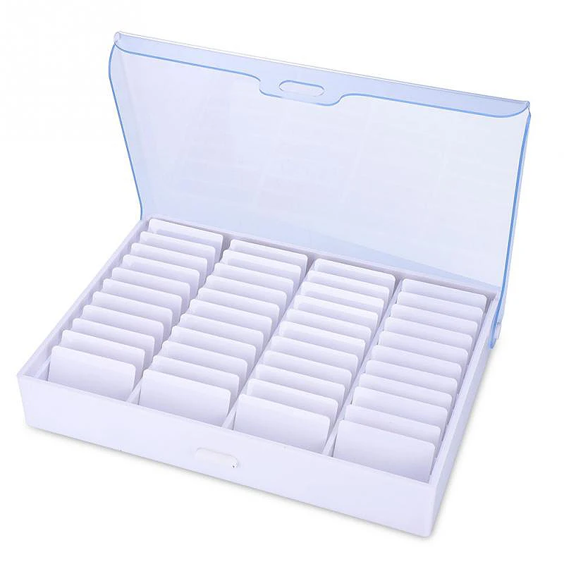 

Promotion! Manicure Tools Storage Box Empty Clear Nail Art Decoration Rhinestone Gem Bead Container Makeup Organizer Display S