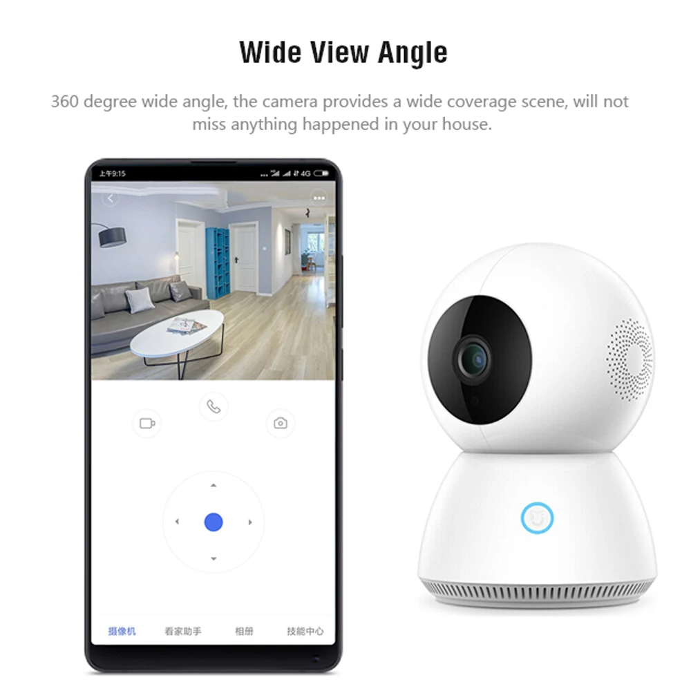  Xiaomi 360 Degrees Smart 1080P WiFi IP Camera IR Night Vision Multi-angle Monitor Smart Control Mi 