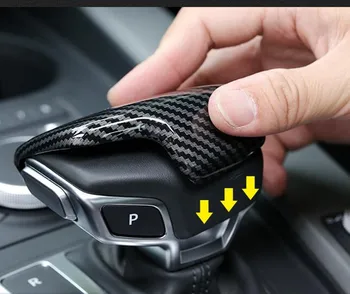 

ABS Carbon Fiber Style For AUDI Q5 Q7 A6 A4 B7 A5 A7 A4L A6L Q5L S6 S7 Car Speed Gear Shift Head Cover Trim Protection Sticker