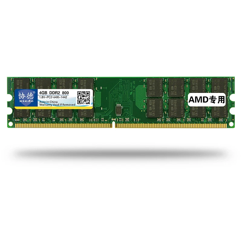 

Xiede Desktop Computer Memory Ram Module Ddr2 800 Pc2-6400 240Pin Dimm 800Mhz