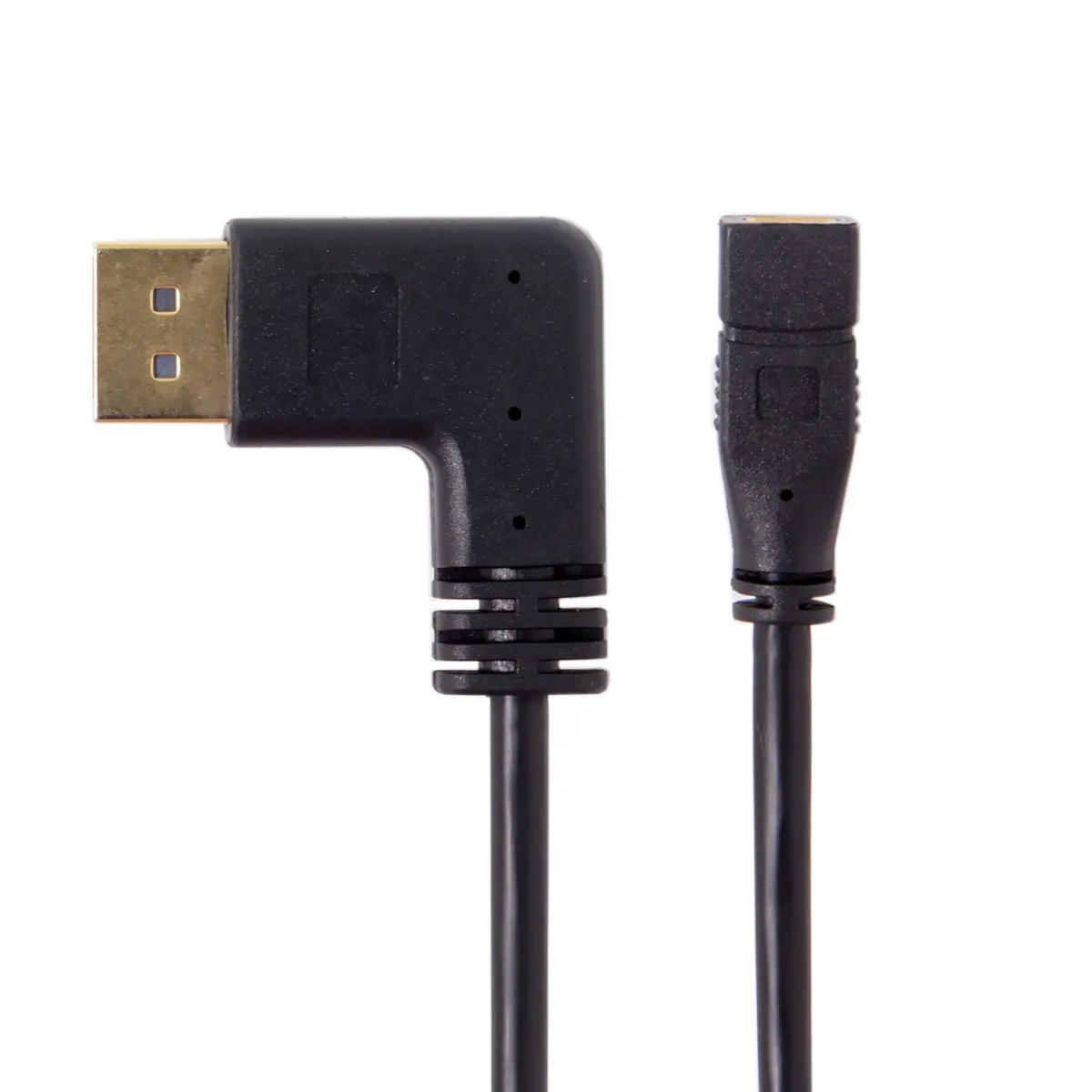 Chenyang мужской DP DisplayPort левый Угловой 90 градусов к Mini DP DisplayPort Женский кабель для дисплеев мониторов