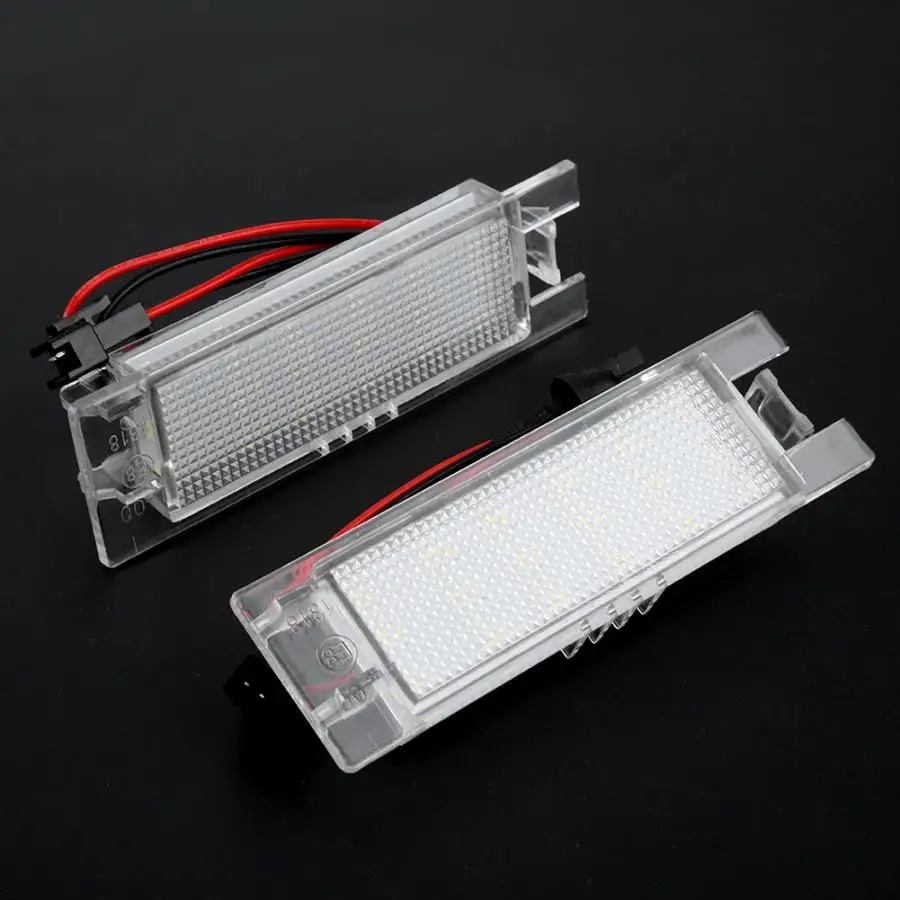 

2pcs High Quality ABS Car License Plate LED Light Lamp for Fiat light bulbs for cars 1.8W New