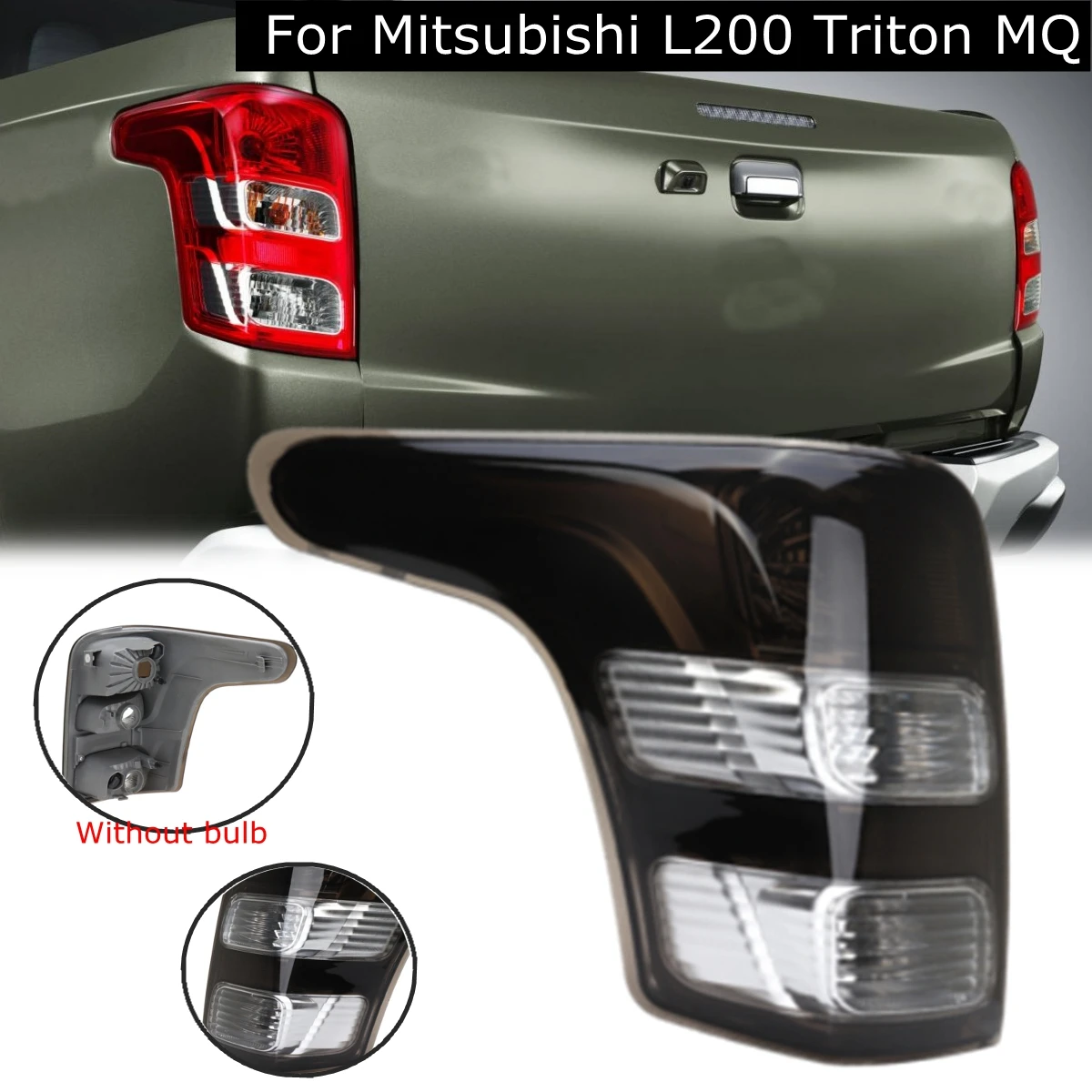 Черный левый/правый задний светильник для Mitsubishi Triton L200+ для Fiat для Strada 1 шт