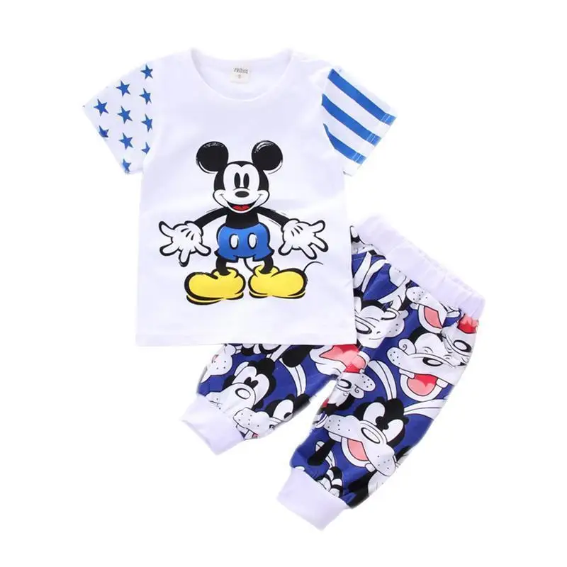 

Fashion Summer Baby Girls Boys Clothing Suits Toddler Cotton Tracksuit Kids T-shirt Shorts 2Pcs/set Infant Newborn Clothes Sets